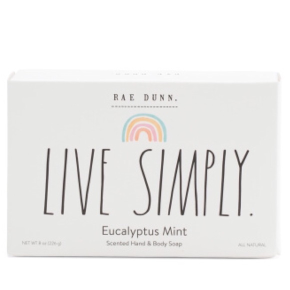 RAE DUNN Live Simply Eucalyptus Scented Bar Soap - Picture 4 of 4
